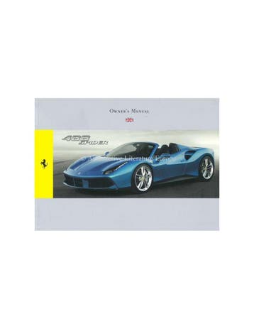 2015 FERRARI 488 SPIDER INSTRUCTIEBOEKJE ENGELS, Ophalen of Verzenden