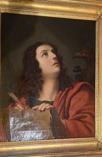 Italiaanse school (XVII) - San Giovanni Evangelista, Antiek en Kunst