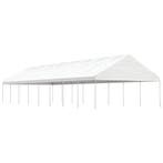vidaXL Prieel met dak 17,84x5,88x3,75 m polyetheen wit, Verzenden, Nieuw