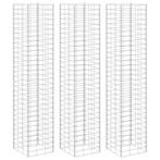 vidaXL Schanskorf plantenbakken 3 st verhoogd 30x30x200 cm, Tuin en Terras, Verzenden, Nieuw