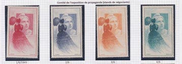 Frankrijk 1949 - Prachtige serie vignetten van de