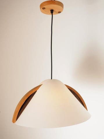 Domus - Plafondlamp - Hout - Vintage