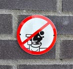 Verbodsbordje Niet op de bril staan, Verzenden, Nieuw