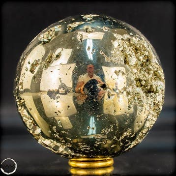 Grote natuurlijke gouden pyriet Sphere/ Druzen- 1426.33 g