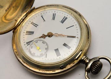 Art Deco - Remontoir Metal mechanical pocket watch -