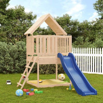 vidaXL Speelhuis massief grenenhout, Kinderen en Baby's, Verzenden, Nieuw