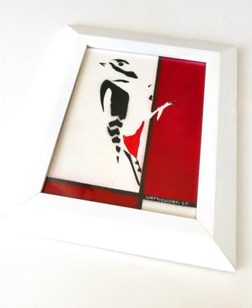 Jos Verheugen - Free after Mondrian, with Woodpecker (A265,