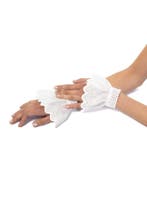 Manchetten Wit Katoen Broderie Piet Pietenpak Witte Manchet, Ophalen of Verzenden