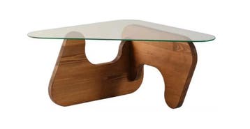 2dekans | Salontafel - Gehard glas - Massief hout – Freya, Ophalen of Verzenden, Nieuw