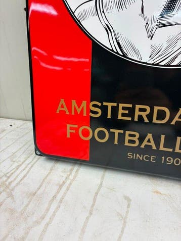 Ajax – Amsterdamsche Football Club – Groot Emaille, Antiek en Kunst
