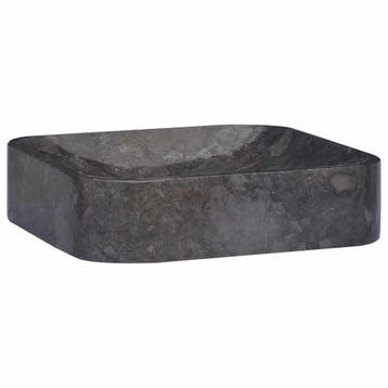 vidaXL Gootsteen 40x40x10 cm marmer zwart, Doe-het-zelf en Bouw, Sanitair, Verzenden, Nieuw