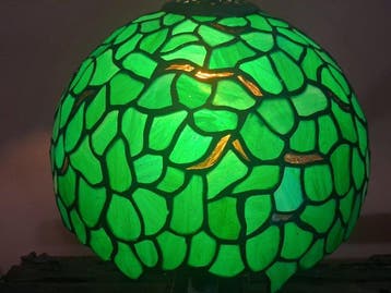 Tafellamp - Glas - Tafellamp tiffanny style, Antiek en Kunst