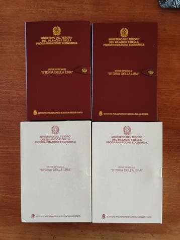 Italië. 1999/2000/2001, Storia della Lira IPZS. 2 Lotti x 3