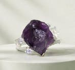 925 zilver - 9 kt amethist - tansaniet - Ring