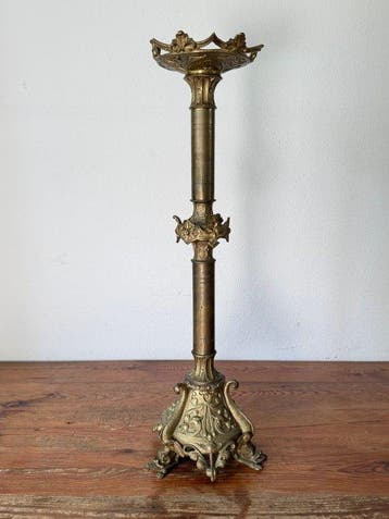 Chandelier - Laiton - Grand candélabre déglise - 65 cm - 4