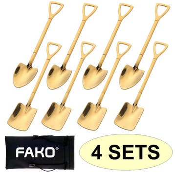 Fako Bijoux - Dessert Bestek - Schep & Schop - 8 Lepels -, Verzenden, Nieuw