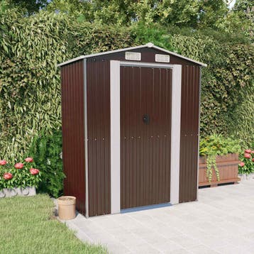 vidaXL Tuinschuur 192x108x223 cm gegalvaniseerd staal, Verzenden