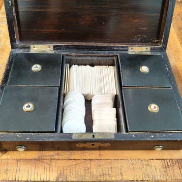 Hobbydoos - Kaartspellenkist - Hout - Spellendoos,