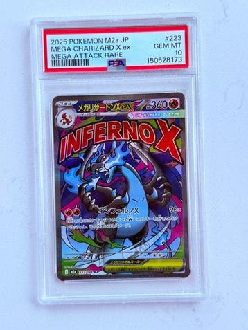 Pokémon - 1 Graded card - Mega Charizard X 223 Foil,