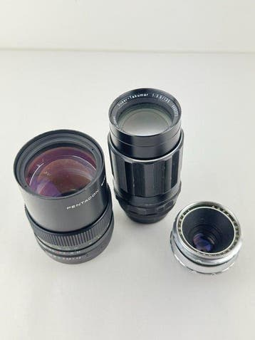 Asahi, Agfa, Pentacon 50 / 135 mm Vintage Camera Lenses