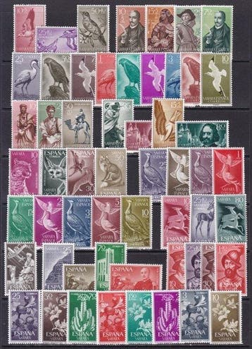 Spaanse Sahara 1953/1975 - Zeer geavanceerde collectie, Gestempeld