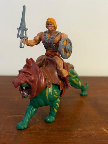 Mattel - Action figure He-Man e Battle Cat + Faker -