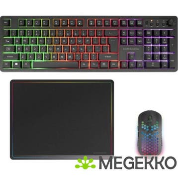 Mars Gaming MCPWX 3-in-1 Wireless Gaming Combo Zwart, Informatique & Logiciels, Verzenden