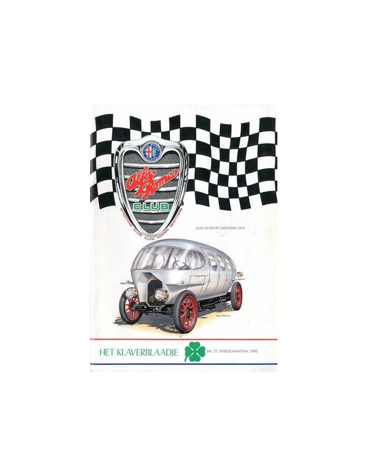 1995 ALFA ROMEO CLUB HET KLAVERBLAADJE 70 NEDERLANDS, Boeken, Auto's | Folders en Tijdschriften, Ophalen of Verzenden