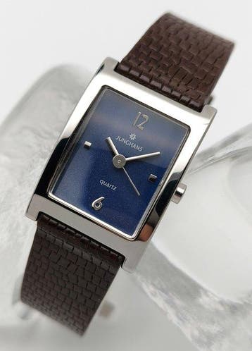 Junghans - Curved Tank - Quartz - Blue Stardust - Zonder, Bijoux, Sacs & Beauté