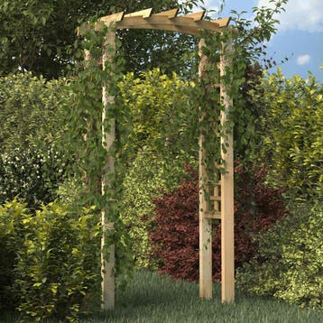 vidaXL Tuinboog 110x60x210 cm geïmpregneerd massief, Verzenden, Nieuw