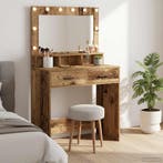 vidaXL Kaptafel met lade Oudhout 79 x 41 x 135 cm Bewerkt, Verzenden, Nieuw