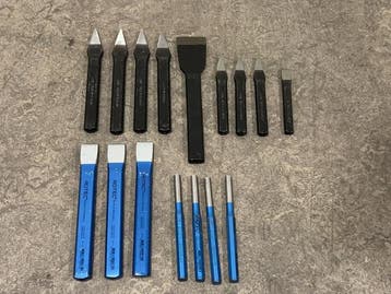 Veiling - Rotec beitelset diverse 16-delig, Doe-het-zelf en Bouw, Gereedschap | Handgereedschap, Nieuw
