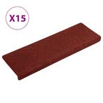 vidaXL Trapmatten Zelfklevend 15 stuks 65x21x4 cm Bordeaux, Verzenden
