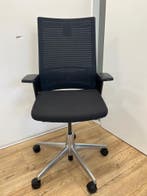 25x Refurbished Ahrend 2002 Bureaustoel met Nieuwe Stof, Verzenden, Zwart, Zo goed als nieuw, Bureaustoel