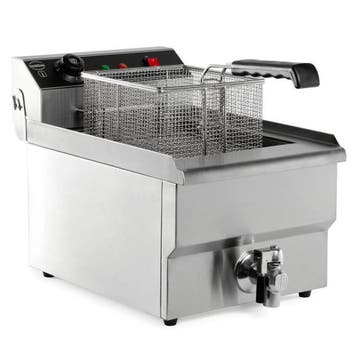 Friteuse | Elektrisch | 8L | 3.3kW (230V) | Aftapkraan |, Verzenden
