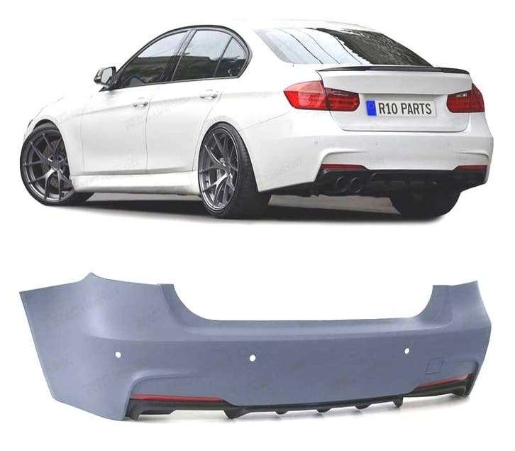 PARE CHOCS ARRIÈRE BMW F30 LOOK M PERFORMANCE PDC DOUBLE SOR, Auto-onderdelen, Carrosserie, Verzenden