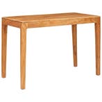 vidaXL Eettafel Bruin 110 x 55 x 76 cm Massief Acacia Hout, Huis en Inrichting, Tafels | Eettafels, Verzenden, Nieuw