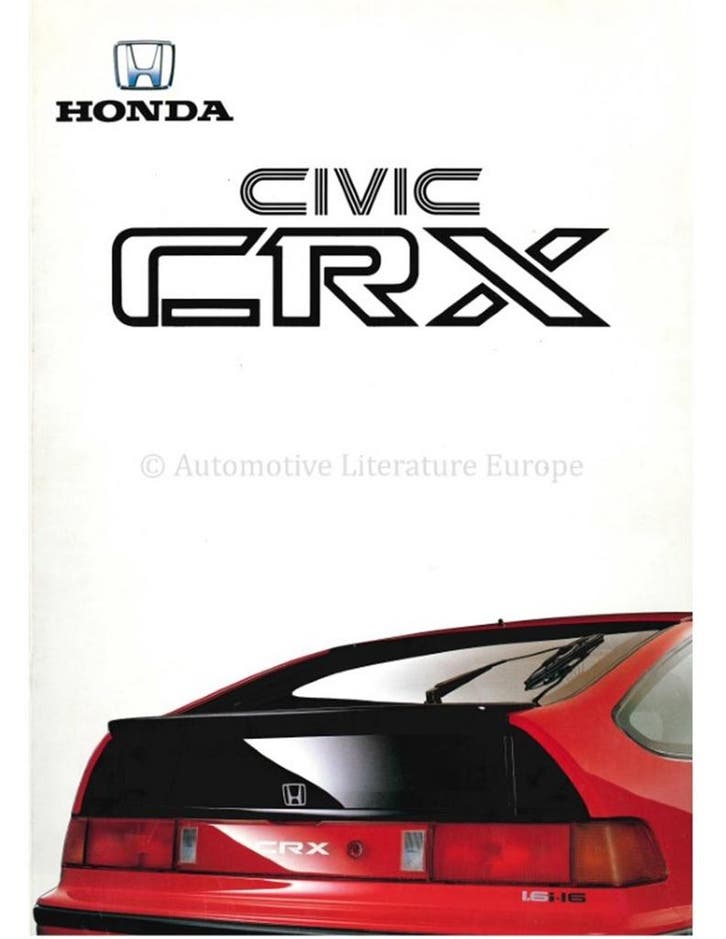 1988 HONDA CIVIC CRX BROCHURE NEDERLANDS, Boeken, Auto's | Folders en Tijdschriften, Ophalen of Verzenden