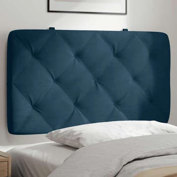 vidaXL Hoofdbordkussen 80 cm fluweel blauw, Verzenden