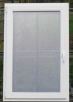pvc raam , chassis , venster , kozijn 85 x 130 wit, Bricolage & Construction, Châssis & Portes coulissantes, Ophalen of Verzenden