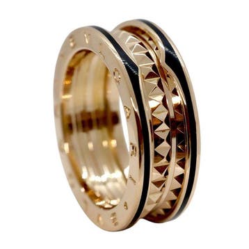 Bvlgari - Ring - B.zero 1 - 18 karaat Roségoud, Keramiek, Nieuw