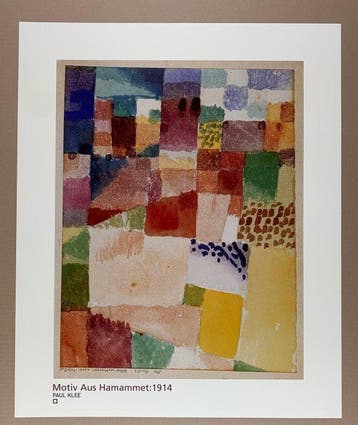 Paul Klee - Motiv aus Hammamet, 1914 - Artprint - 73 x 60 cm