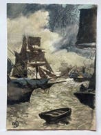 Wilhelm Döringer (1862-1926) - Velieri nel temporale