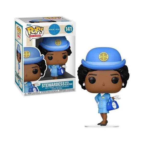 Funko Pop! Ad Icons: Pan Am – Stewardess with Blue Bag #141, Verzamelen, Poppetjes en Figuurtjes, Nieuw, Verzenden