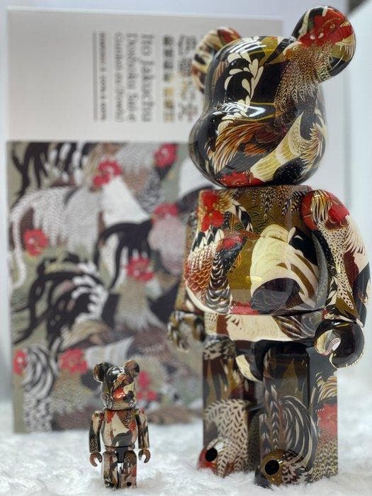 Medicom Toy - Be@rbrick 400%&100% x Ito Jakuchu Doshoku, Antiquités & Art, Art | Objets design