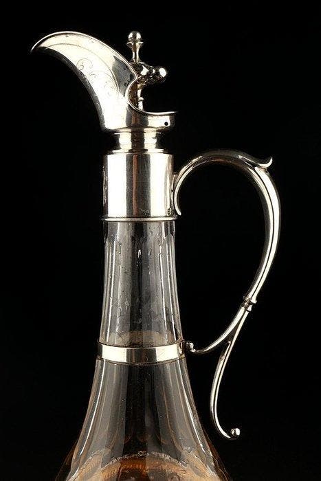 Karaf - .800 zilver, Antiek en Kunst, Antiek | Zilver en Goud