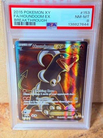 Pokémon - 1 Graded card - Houndoom 153 Foil, Full art - PSA