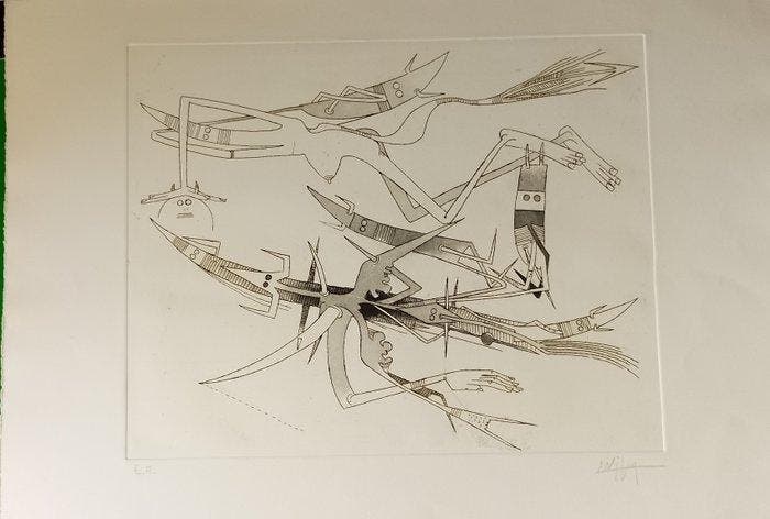Wifredo Lam (1902-1982) - Senza titolo, Antiquités & Art, Antiquités | Autres Antiquités