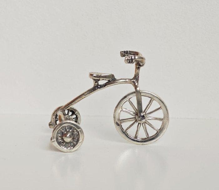 Ornement décoratif (3) - Miniatures de tricycle, vélo et, Antiek en Kunst, Antiek | Zilver en Goud