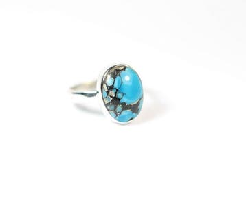 Turquoise tibétain Bague / Cabochon / neuf- 3.12 g - (1)
